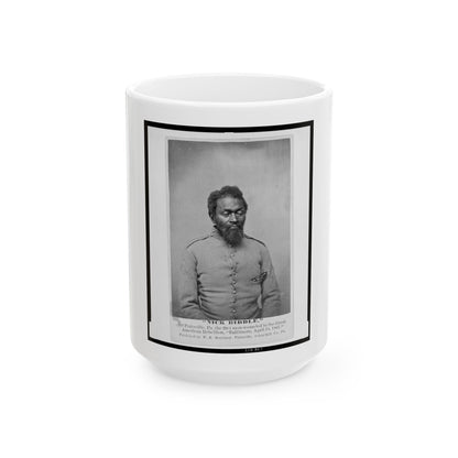 Nick Biddle,  Of Pottsville, Pa., The First Man Wounded In The Great American Rebellion,  Baltimore, April 18, 1861 (U.S. Civil War) White Coffee Mug