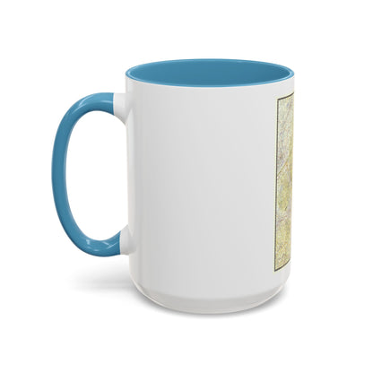 USA - New England (1955) (Map) Accent Coffee Mug
