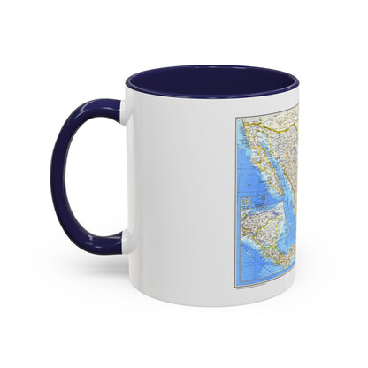 Central America & Mexico (1980) (Map) Accent Coffee Mug