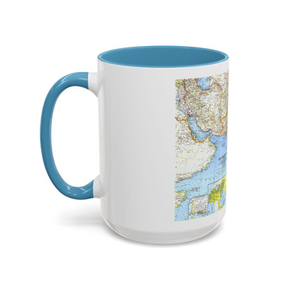 Asia - Southwest (1963) (Map) Accent Coffee Mug