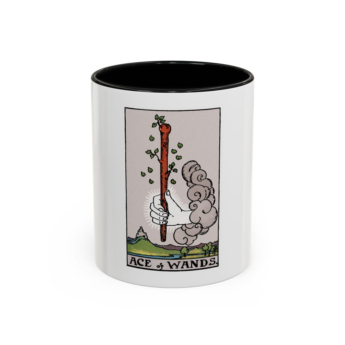 The Ace of Wands (Tarot Card) Accent Coffee Mug