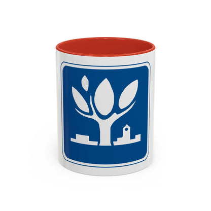 Seal of Naperville Illinois - Accent Coffee Mug