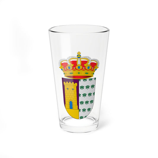 Escudo de Almócita oficial 2 (Spain) (Coat of Arms) Pint Glass 16oz