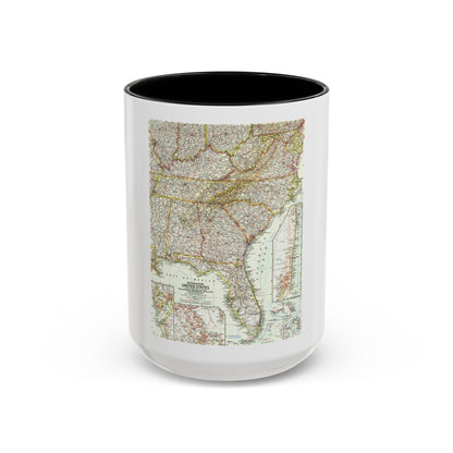 USA - Southeastern (1958) (Map) Accent Coffee Mug