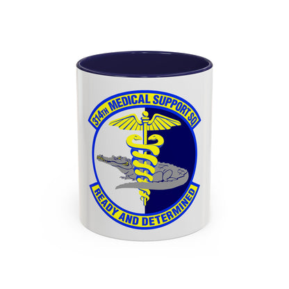 314th Medical Support Squadron (U.S. Air Force) Accent Coffee Mug