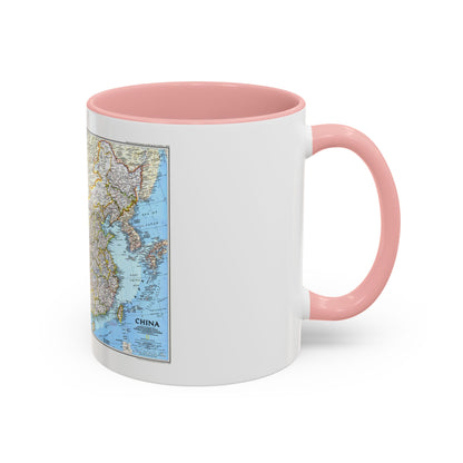China 1 (1991) (Map) Accent Coffee Mug
