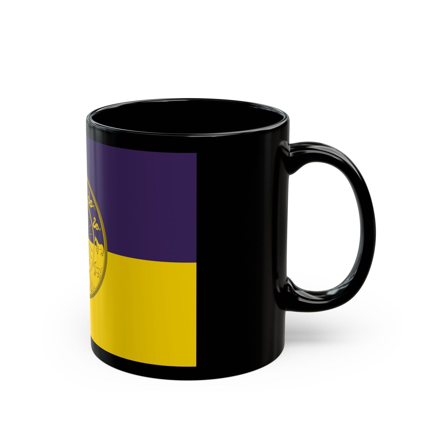 Flag of Nakhon Si Thammarat Province Thailand - Black Coffee Mug-Go Mug Yourself