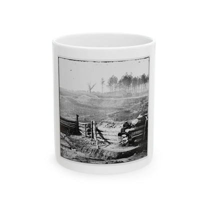 Bermuda Hundred, Va. Federal Earthworks On Left Of The Line, Near Point Of Rocks (U.S. Civil War) White Coffee Mug
