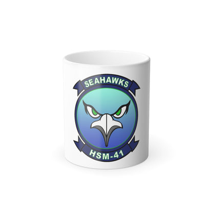 HSM 41 Helicopter Maritime Strike Squadron 41 (U.S. Navy) Color Changing Mug 11oz