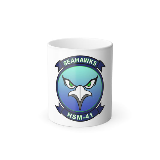 HSM 41 Helicopter Maritime Strike Squadron 41 (U.S. Navy) Color Changing Mug 11oz