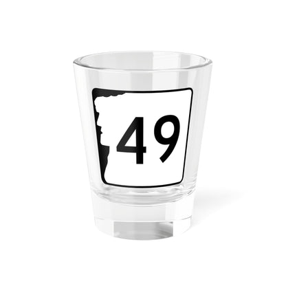 NH Route 49 (New Hampshire) (Road Sign) Shot Glass 1.5oz