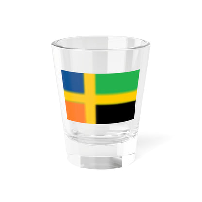 Flag of Bergslagen (Sweden) Shot Glass 1.5oz