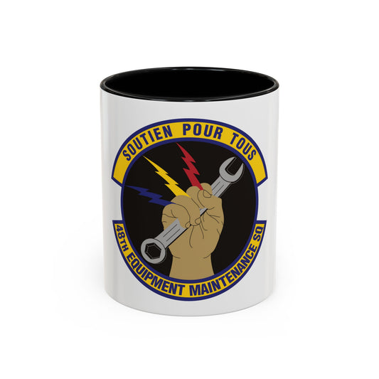 48th Equipment Maintenance Squadron (U.S. Air Force) Accent Coffee Mug