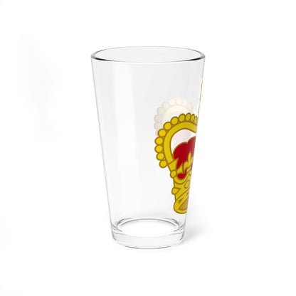 Crown of Saint Edward gold and red (United Kingdom) (Military Rank) Pint Glass 16oz