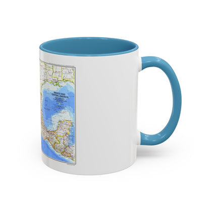 Central America & Mexico (1980) (Map) Accent Coffee Mug