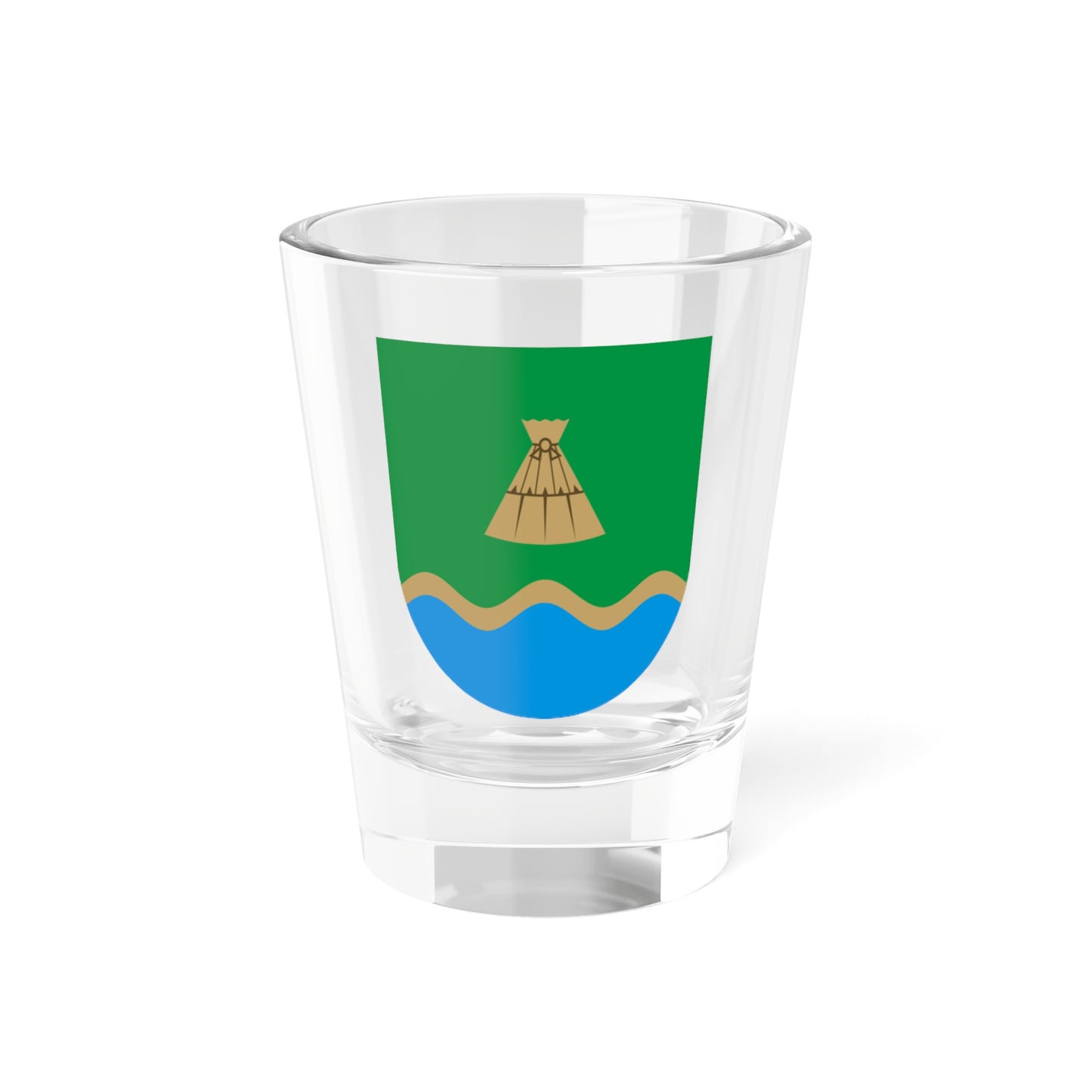Luunja valla vapp (Estonia) (Coat of Arms) Shot Glass 1.5oz