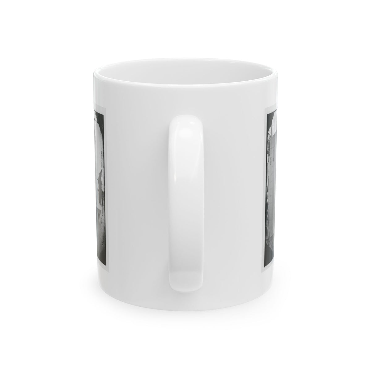 James River, Va. Officers Of The U.S.S. Monitor Grouped By The Turret (U.S. Civil War) White Coffee Mug