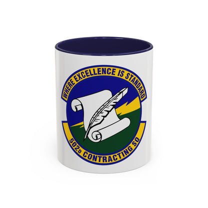 502d Contracting Squadron (U.S. Air Force) Accent Coffee Mug