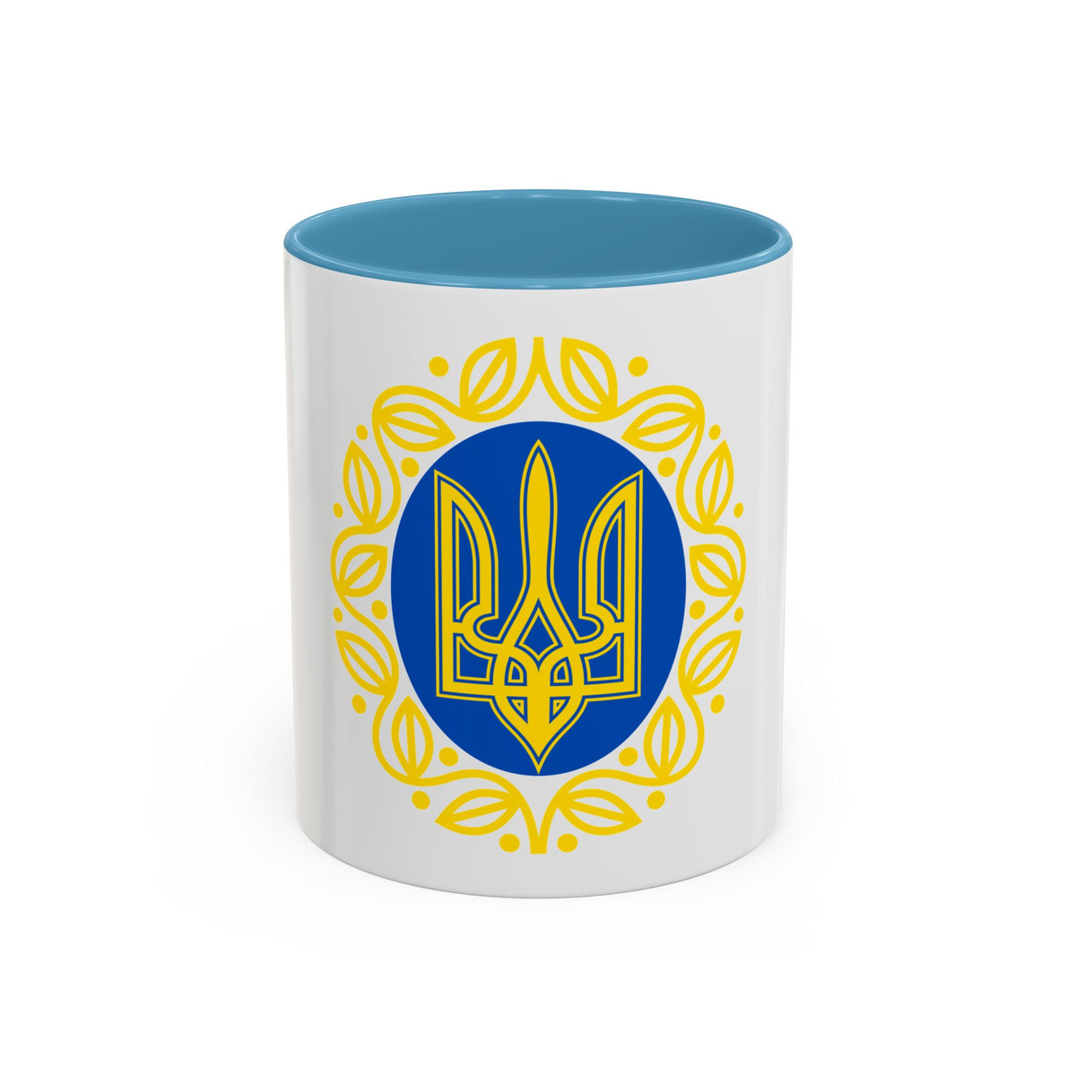 Coat of arms of Ukrainian People's Republic - Accent Coffee Mug