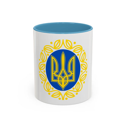 Coat of arms of Ukrainian People's Republic - Accent Coffee Mug