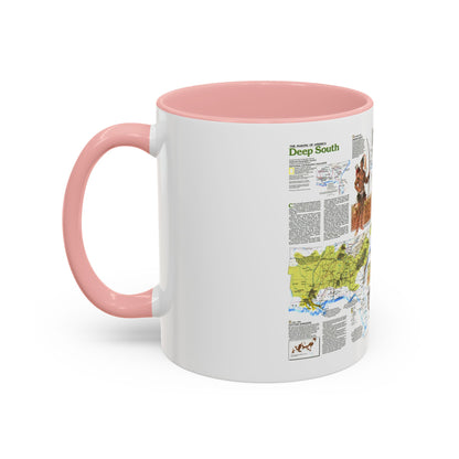 USA - Deep South 2 (1983) (Map) Accent Coffee Mug