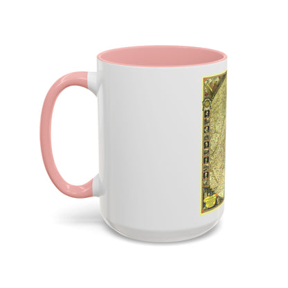 USA - New York City (1939) (Map) Accent Coffee Mug