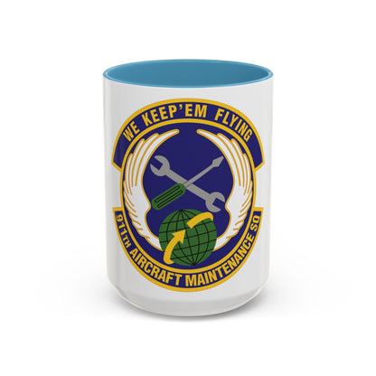 911th Aircraft Maintenance Squadron (U.S. Air Force) Accent Coffee Mug