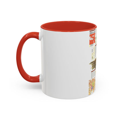 Middle East - Holy Land 2 (1989) (Map) Accent Coffee Mug