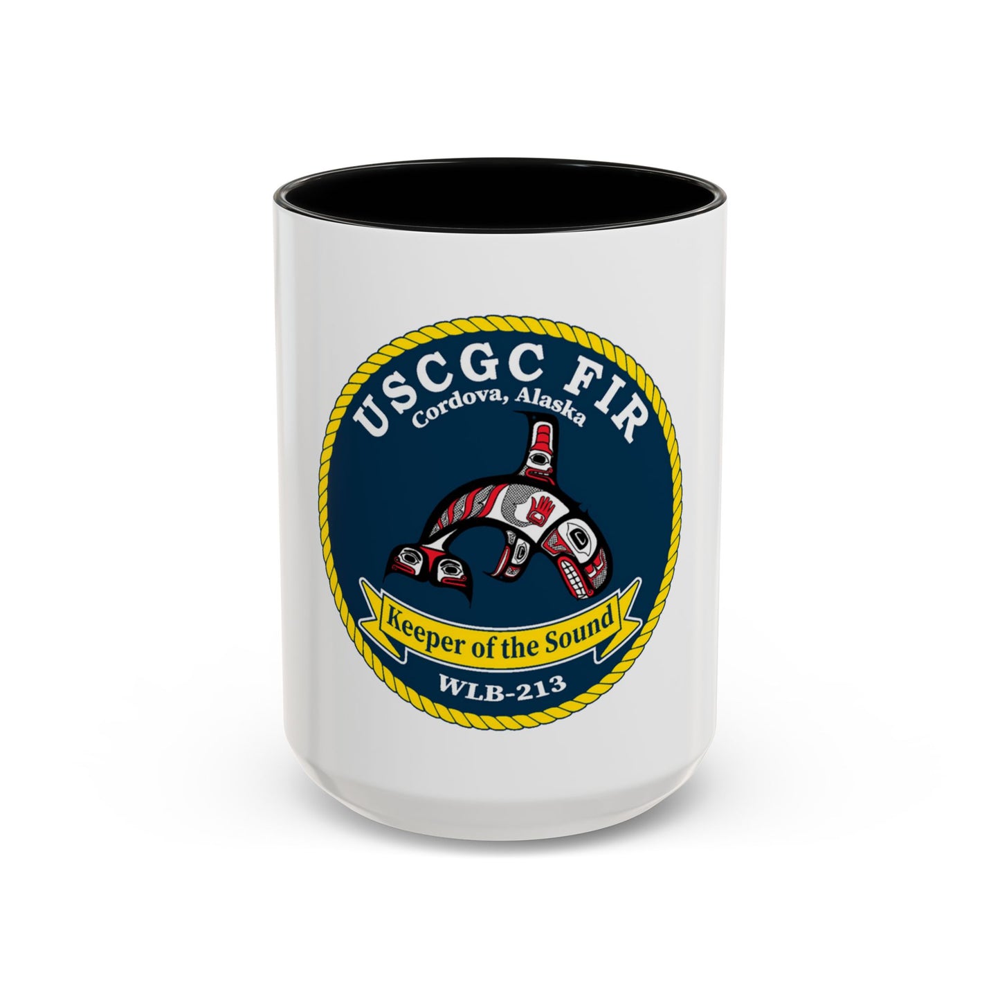 USCG FIR WLB 213 (U.S. Coast Guard) Accent Coffee Mug