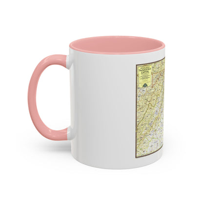 USA - Round About the Nation's Capital (1956) (Map) Accent Coffee Mug