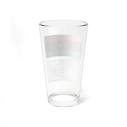 Flag of Libya construction (Libya) Pint Glass 16oz