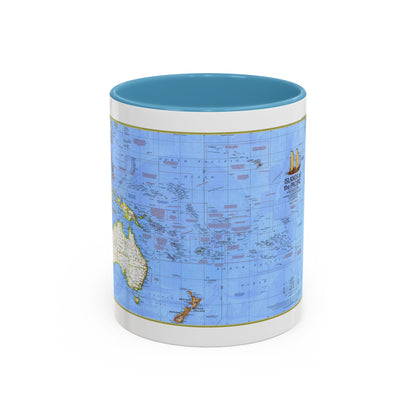 Pacific - Islands of the (1974) (Map) Accent Coffee Mug