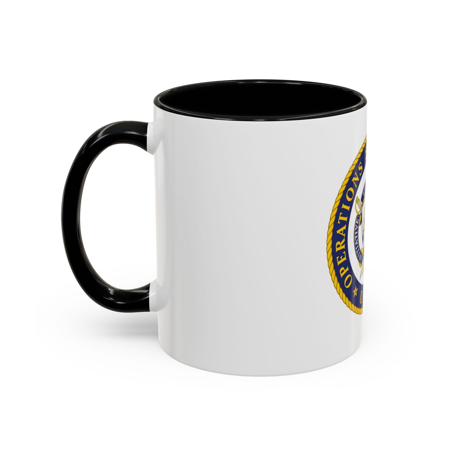 USCG Operations Systems Center (U.S. Coast Guard) Accent Coffee Mug