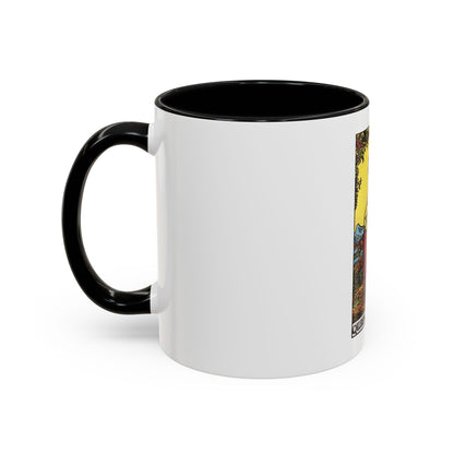 The Queen of Pentacles (Tarot Card) Accent Coffee Mug