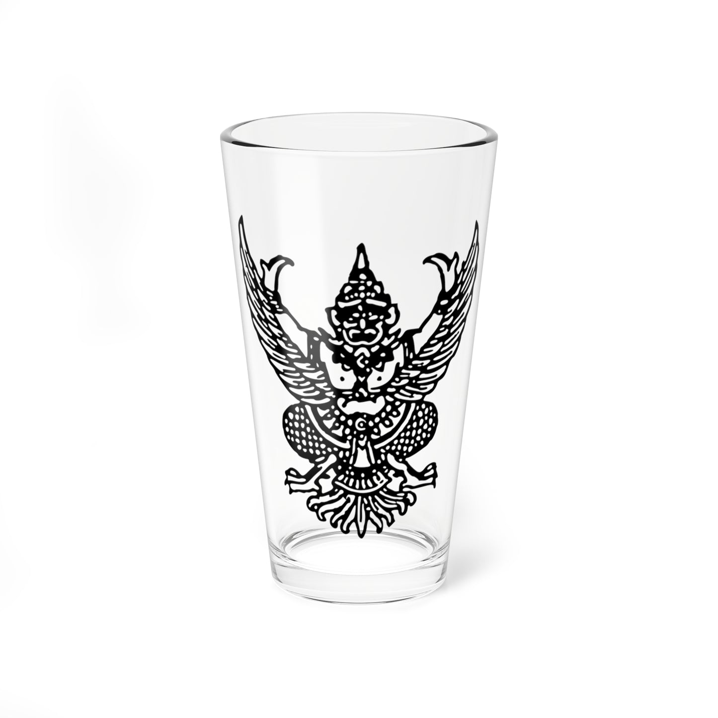Thai government Garuda emblem Version 7 (Thailand) (Coat of Arms) Pint Glass 16oz