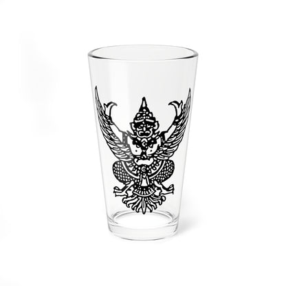 Thai government Garuda emblem Version 7 (Thailand) (Coat of Arms) Pint Glass 16oz