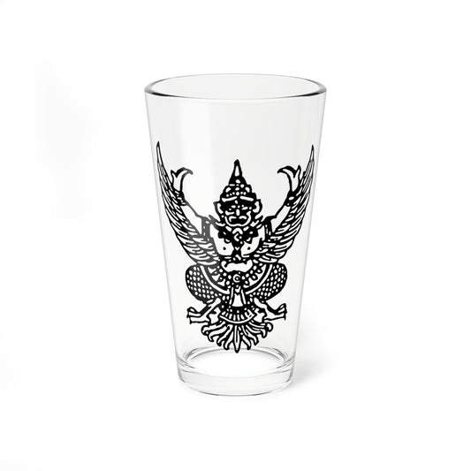 Thai government Garuda emblem Version 7 (Thailand) (Coat of Arms) Pint Glass 16oz