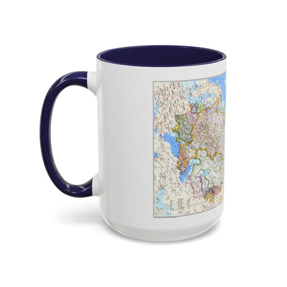 Russia - Soviet Union (1976) (Map) Accent Coffee Mug