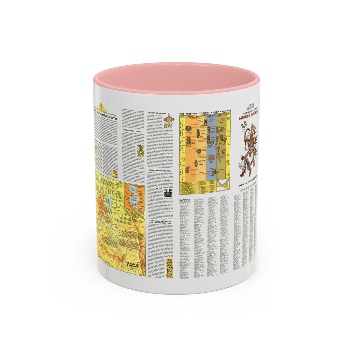 Central America - Archeological Map 2 (1968) (Map) Accent Coffee Mug
