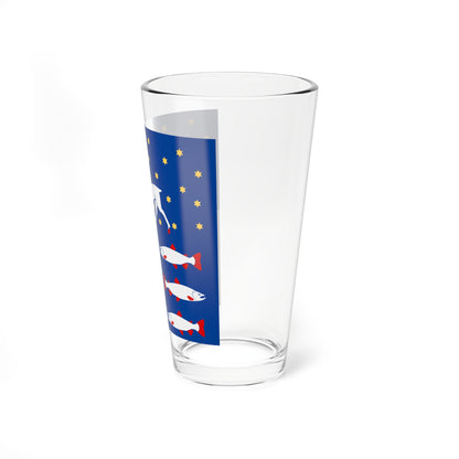 Vasterbottens lan vapenflagga (Sweden) Pint Glass 16oz