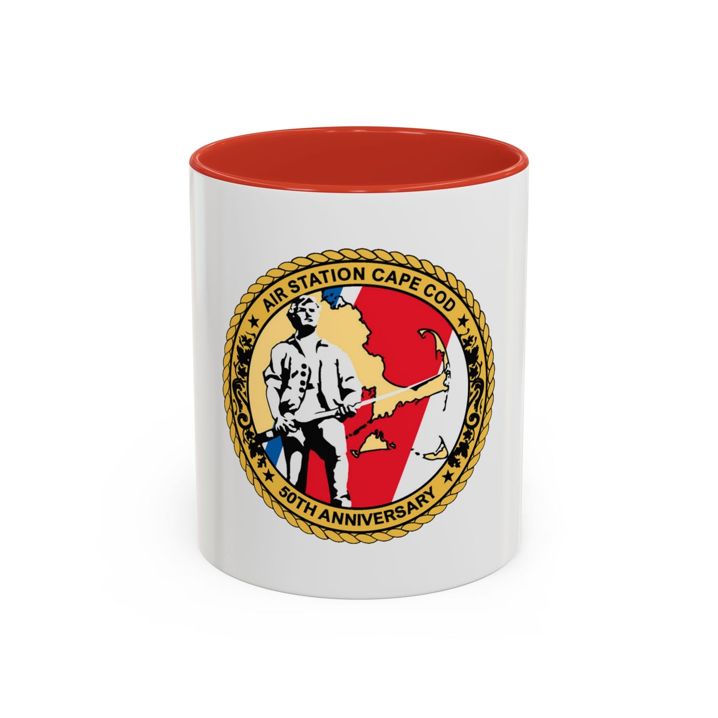 USCG Air Station CAPE COD (U.S. Coast Guard) Accent Coffee Mug