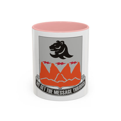 4 Signal Battalion (U.S. Army) Accent Coffee Mug