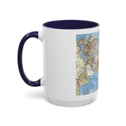 Asia and Adjacent Areas (1959) (Map) Accent Coffee Mug