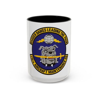 116th Aircraft Maintenance Squadron (U.S. Air Force) Accent Coffee Mug