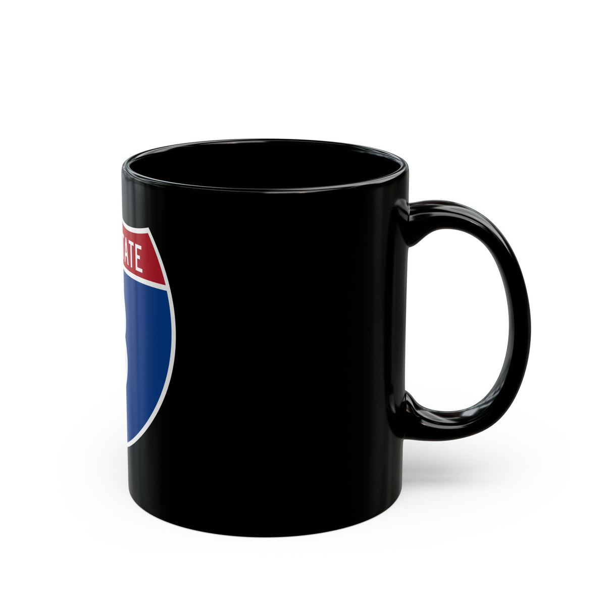 Interstate 8 (U.S. Highways) Black Coffee Mug