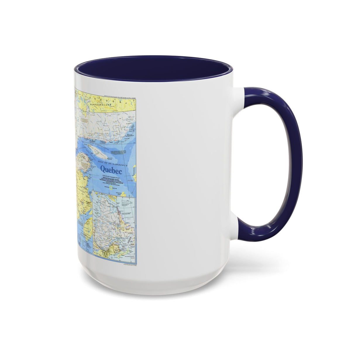 Canada - Quebec 1 (1991) (Map) Accent Coffee Mug