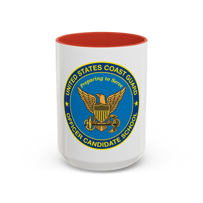 USCG Officer Candidate School (U.S. Coast Guard) Accent Coffee Mug