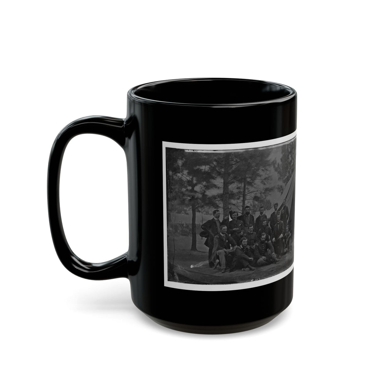 Harrison's Landing, Va. Members Of The Class Of 1860, U.S. Military Academy (U.S. Civil War) Black Coffee Mug