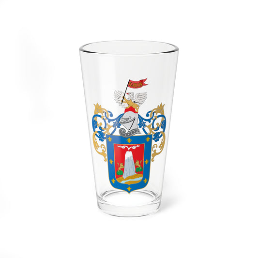 Escudo de Armas de Arequipa (Peru) (Coat of Arms) Pint Glass 16oz