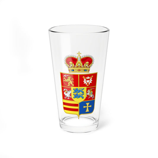 Coats of arms of Frédéric IV of Holstein-Gottorp (Denmark) (Coat of Arms) Pint Glass 16oz